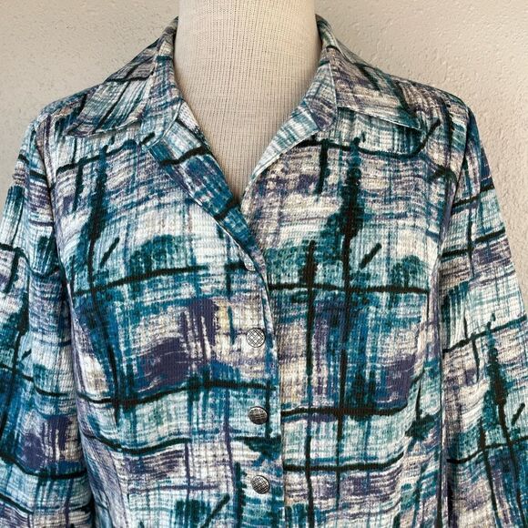 Christopher & Banks Snap Down Top Size M EUC - Picture 2 of 8